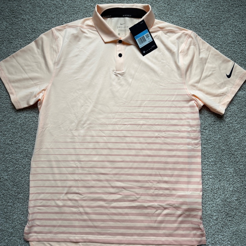 Nike Men's Light Peach Polo Shirt